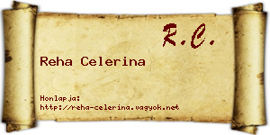 Reha Celerina névjegykártya